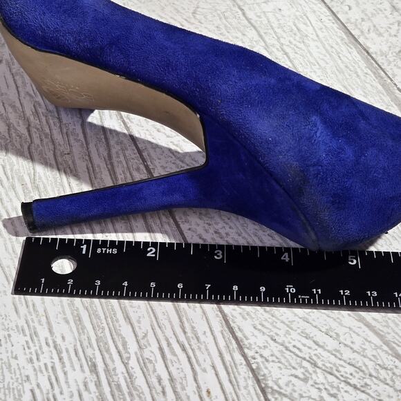 BCBG 4.5" Heels Paris Generation Royal Blue Suede EUR 37.5 Women’s US 7.5 B Sexy - Picture 8 of 8